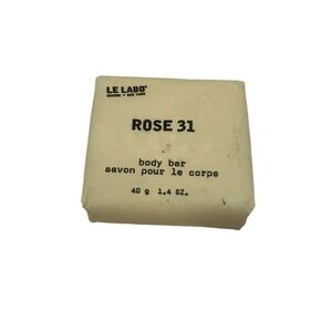 Le Labo Body Bar Rose 31 Pink Travel Moisturizing Shea Butter Botanical Unisex